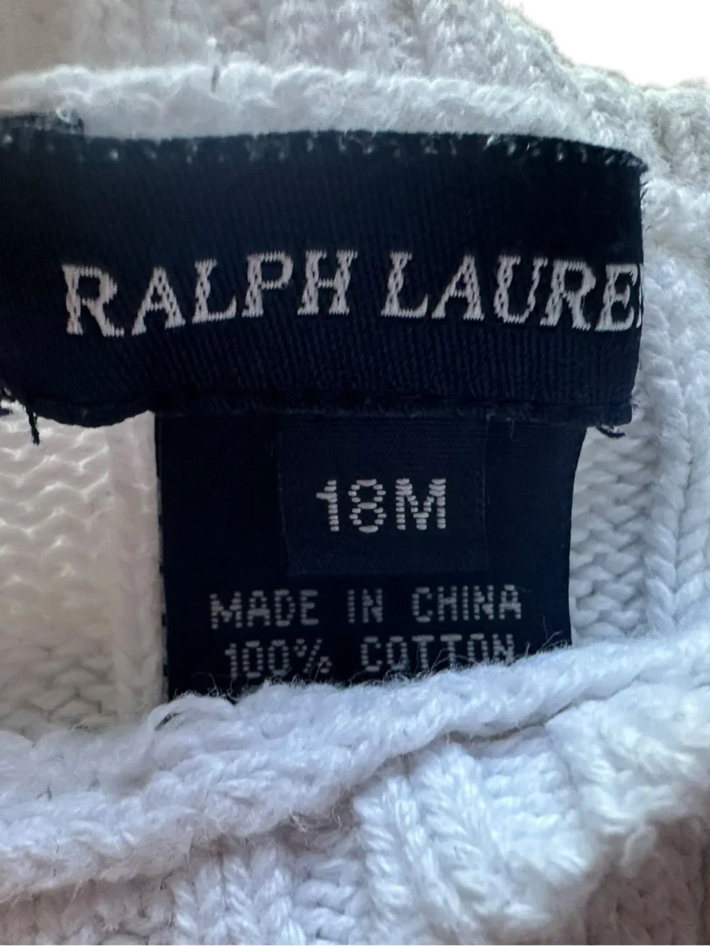 Ralph Lauren white sweater